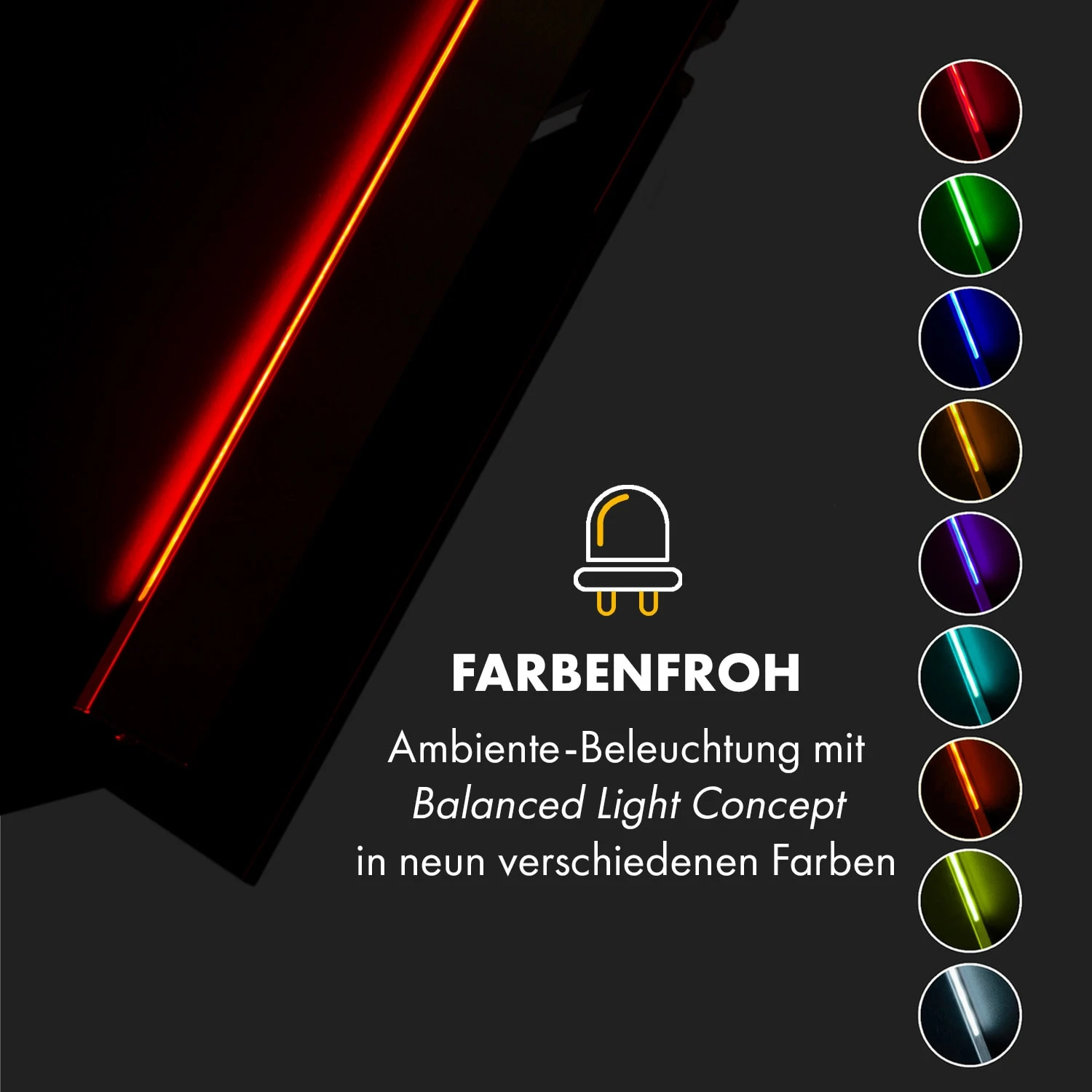 Alina Dunstabzugshaube 90cm 600 M³/h LED-Display Ambientelicht Schwarz 8 Alina Dunstabzugshaube 90cm 600 M³/h LED-Display Ambientelicht Schwarz – Bild 6