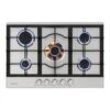 Ignito 5 Zonen Gaskochfeld 5-flammig Sabaf-Brenner Edelstahl Silber -Optimal Küchengeräte Geschäft 10034111 yy 0001 titel
