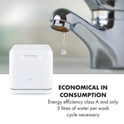 Aquatica Geschirrspüler Freistehend Installationsfrei 2 Gedecke 860W 21 Aquatica Geschirrspüler Freistehend Installationsfrei 2 Gedecke 860W -Optimal Küchengeräte Geschäft 10034126 yy 0009 logo Klarstein Aquatica Geschirrspueler weiss