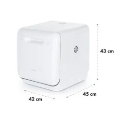 Aquatica Geschirrspüler Freistehend Installationsfrei 2 Gedecke 860W 22 Aquatica Geschirrspüler Freistehend Installationsfrei 2 Gedecke 860W -Optimal Küchengeräte Geschäft 10034126 yy 0010 logo Klarstein Aquatica Geschirrspueler weiss