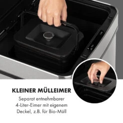 Touchless Müllsammler Sensor 72L 4 Behälter ABS PP Edelstahl Gebürstet 17 Touchless Müllsammler Sensor 72L 4 Behälter ABS PP Edelstahl Gebürstet -Optimal Küchengeräte Geschäft 10034128 de 0004 logo