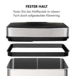 Touchless Müllsammler Sensor 72L 4 Behälter ABS PP Edelstahl Gebürstet 23 Touchless Müllsammler Sensor 72L 4 Behälter ABS PP Edelstahl Gebürstet -Optimal Küchengeräte Geschäft 10034128 de 0010 logo