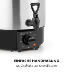 Biggie Eco Einkochautomat & Getränkespender 1000W 30-100°C Zapfhahn 9l -Optimal Küchengeräte Geschäft 10034147 de 0006 logo