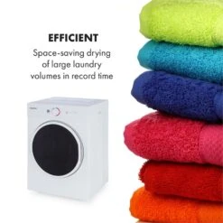 Jet Set Mini-Wäschetrockner Ablufttrockner 1020W EEK C 3kg 50cm Weiß -Optimal Küchengeräte Geschäft 10034158 yy 0005 logo Klarstein Jet Set Waeschetrockner weiss