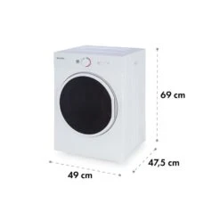 Jet Set Mini-Wäschetrockner Ablufttrockner 1020W EEK C 3kg 50cm Weiß -Optimal Küchengeräte Geschäft 10034158 yy 0008 logo Klarstein Jet Set Waeschetrockner weiss