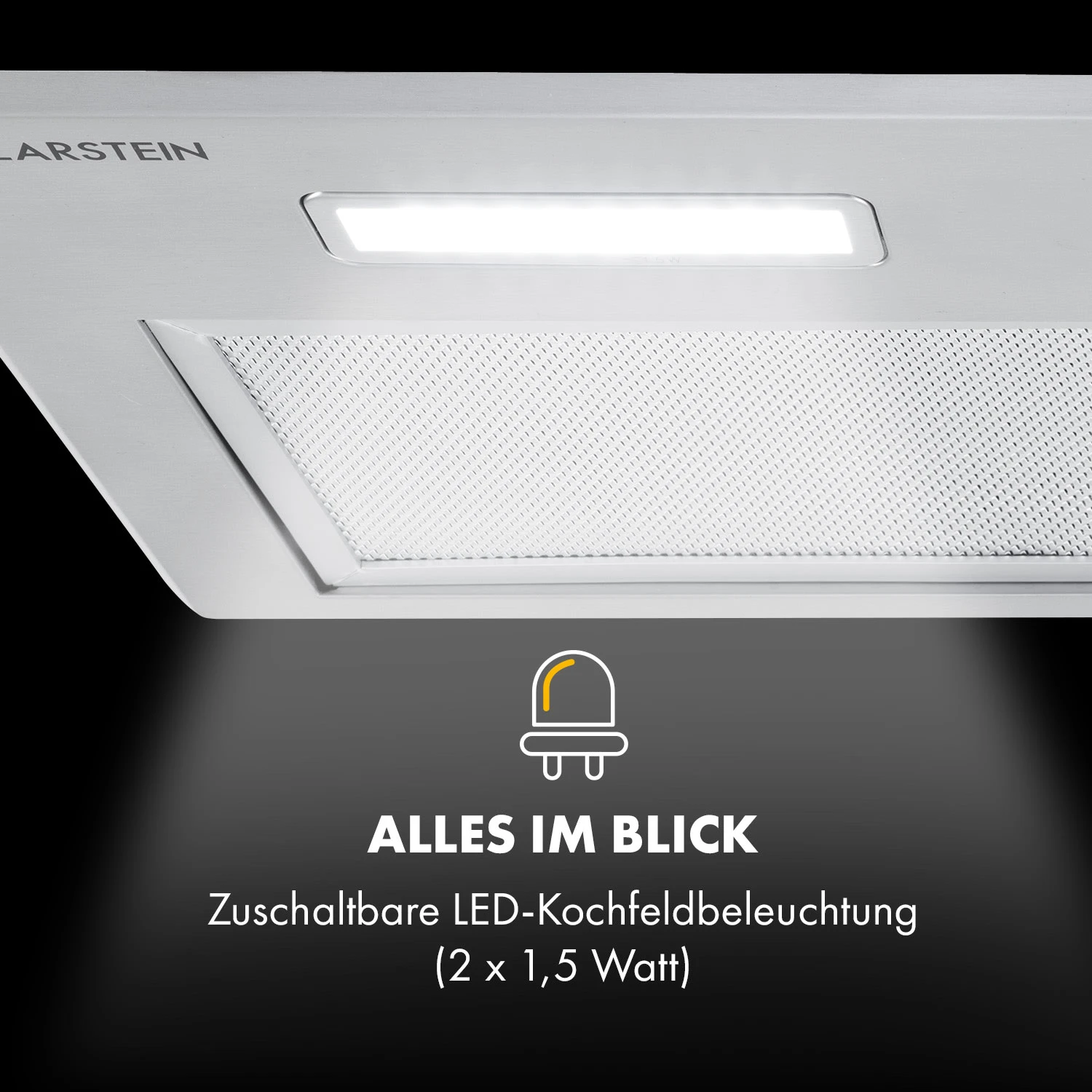 Simplica Dunstabzugshaube Einbau 70cm Abluft: 400 M³/h LED Edelstahl 7 Simplica Dunstabzugshaube Einbau 70cm Abluft: 400 M³/h LED Edelstahl – Bild 5