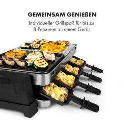 Sirloin Raclette 1500W Aluminium / Stein 8 Personen Kontroll-LED -Optimal Küchengeräte Geschäft 10034275 de 0005 logo