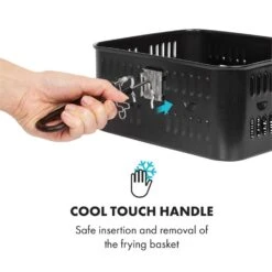 AeroVital Cube Chef Heißluftfritteuse Frittierkorb Zubehör Edelstahl -Optimal Küchengeräte Geschäft 10034407 yy 0005 logo Klarstein AeroVital Cube Chef Frittierkorb