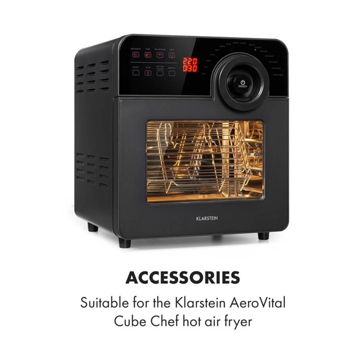 AeroVital Cube Chef Heißluftfritteuse Steak-Käfig Zubehör Edelstahl 4 AeroVital Cube Chef Heißluftfritteuse Steak-Käfig Zubehör Edelstahl – Bild 2