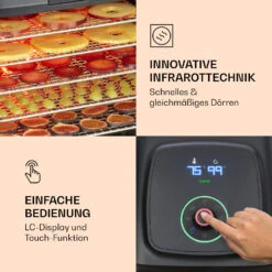 Florida Jerky Dörrautomat Infrarot 500W 4 Programme 35 Bis 75 °C -Optimal Küchengeräte Geschäft 10034430 de 0003 logo