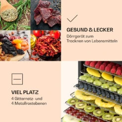 Mega Jerky Dörrautomat 650W 35-80°C LC-Touch-Display Timer 8 Ebenen -Optimal Küchengeräte Geschäft 10034439 de 0004 logo