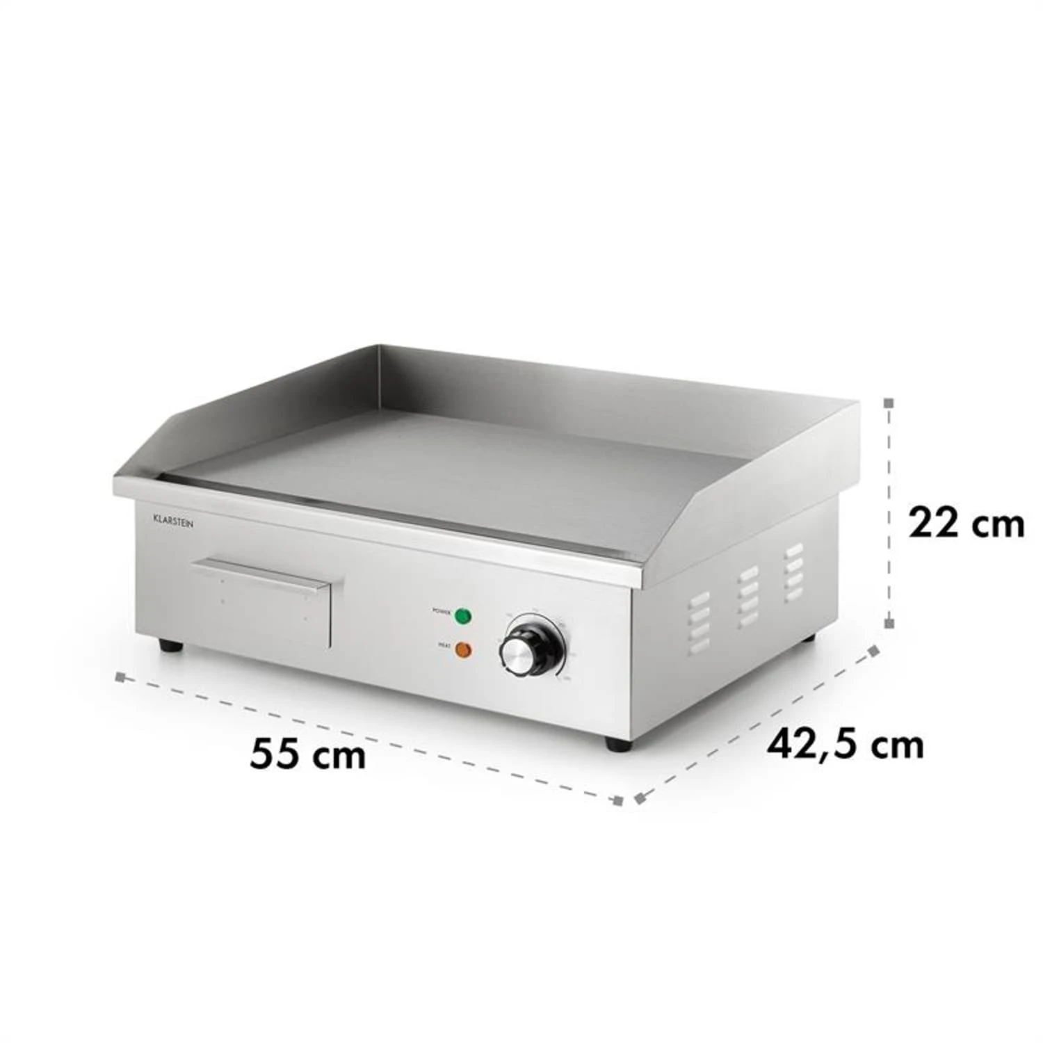 Grillmeile 3000G Elektrogrill 3000W Grillplatte 54,5x35cm Glatt 10 Grillmeile 3000G Elektrogrill 3000W Grillplatte 54,5x35cm Glatt – Bild 8