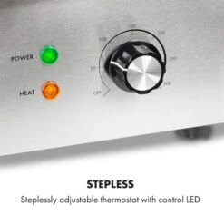 Grillmeile 3000GR Elektrogrill 3000W 54,5x35cm Glatt/geriffelt 13 Grillmeile 3000GR Elektrogrill 3000W 54,5x35cm Glatt/geriffelt -Optimal Küchengeräte Geschäft 10034448 yy 0003 logo Klarstein Grillmeile 3000GR Pro Grill glatt geriffelt