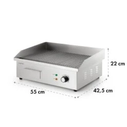 Grillmeile 3000R Elektrogrill 3000W Platte 54,5x35cm Geriffelt 19 Grillmeile 3000R Elektrogrill 3000W Platte 54,5x35cm Geriffelt -Optimal Küchengeräte Geschäft 10034449 yy 0009 logo Klarstein Grillmeile 3000R Pro Grill geriffelt