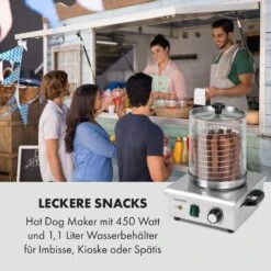 Wurstfabrik 450 Hot Dog Maker 450W 5L 30-100°C Glas Edelstahl 12 Wurstfabrik 450 Hot Dog Maker 450W 5L 30-100°C Glas Edelstahl -Optimal Küchengeräte Geschäft 10034450 de 0002 logo