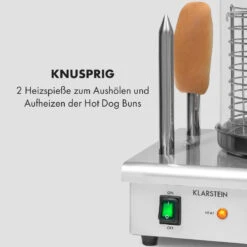 Wurstfabrik Pro 550 Hot Dog Maker 550W 2 Spieße 5L 30-100°C Edelstahl -Optimal Küchengeräte Geschäft 10034453 de 0005 logo