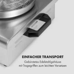 Wurstfabrik Pro 550 Hot Dog Maker 550W 2 Spieße 5L 30-100°C Edelstahl -Optimal Küchengeräte Geschäft 10034453 de 0007 logo