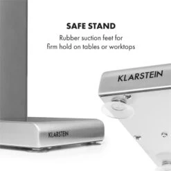 Kraftpaket Milchshake-Mixer Proteinshake 80W Edelstahl Silber -Optimal Küchengeräte Geschäft 10034456 yy 0008 logo Klarstein Kraftpaket Pro Milchshake Mixer 80W