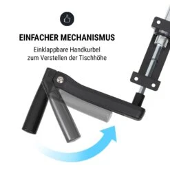 Multidesk Höhenverstellbarer Schreibtisch Manuell 73-123 Cm Höhe -Optimal Küchengeräte Geschäft 10034483 de 0003 logo