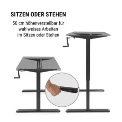 Multidesk Höhenverstellbarer Schreibtisch Manuell 73-123 Cm Höhe -Optimal Küchengeräte Geschäft 10034483 de 0006 logo