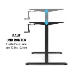 Multidesk Höhenverstellbarer Schreibtisch Manuell 73-123 Cm Höhe -Optimal Küchengeräte Geschäft 10034483 de 0007 logo