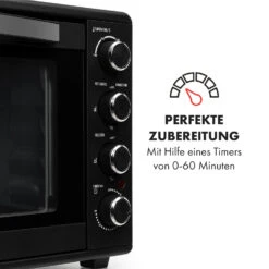 Masterchef 60 Mini-Backofen 60l 2000W 100-230 °C Timer Schwarz 15 Masterchef 60 Mini-Backofen 60l 2000W 100-230 °C Timer Schwarz -Optimal Küchengeräte Geschäft 10034498 de 0005 logo