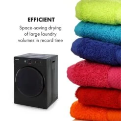 Jet Set Mini-Wäschetrockner Ablufttrockner 1020W EEK C 3kg 50cm -Optimal Küchengeräte Geschäft 10034512 yy 0005 logo Klarstein Jet Set Waeschetrockner schwarz