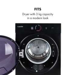 Jet Set Mini-Wäschetrockner Ablufttrockner 1020W EEK C 3kg 50cm -Optimal Küchengeräte Geschäft 10034512 yy 0006 logo Klarstein Jet Set Waeschetrockner schwarz