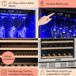 Vinovilla Grande 127 Built-in Uno Weinkühlschrank 320 Ltr 127 Fl. LED -Optimal Küchengeräte Geschäft 10034524 DE 0005 usp