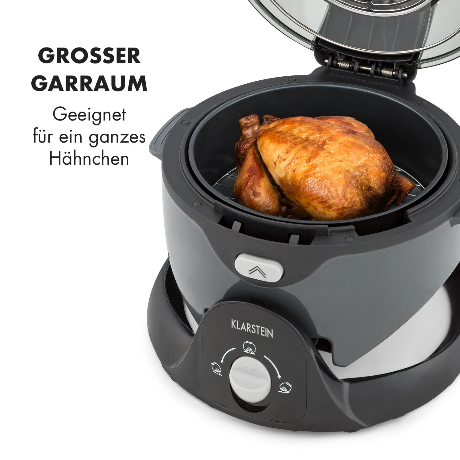 VitAir Pommesmaster Heißluftfritteuse 360° 1400W 50-240°C Timer 9 VitAir Pommesmaster Heißluftfritteuse 360° 1400W 50-240°C Timer – Bild 7