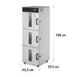 Master Jerky 550 Dörrautomat 2400W 40-90 °C 24h-Timer Edelstahl Silber -Optimal Küchengeräte Geschäft 10034546 yy 0008 dimensions
