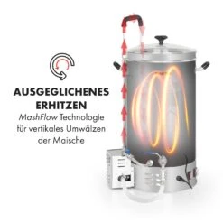 Brauheld Pro Maischekessel 2500W 30L 30-100°C Umwälzpumpe Edelstahl 13 Brauheld Pro Maischekessel 2500W 30L 30-100°C Umwälzpumpe Edelstahl -Optimal Küchengeräte Geschäft 10034586 de 0004 logo
