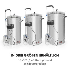 Brauheld Pro Maischekessel 2500W 30L 30-100°C Umwälzpumpe Edelstahl 16 Brauheld Pro Maischekessel 2500W 30L 30-100°C Umwälzpumpe Edelstahl -Optimal Küchengeräte Geschäft 10034586 de 0007 logo