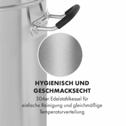 Brauheld Pro Maischekessel 3300W 45L 30-100°C Umwälzpumpe Edelstahl -Optimal Küchengeräte Geschäft 10034588 de 0008 logo