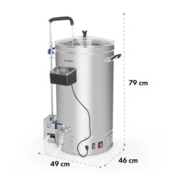Brauheld Pro Maischekessel 3300W 45L 30-100°C Umwälzpumpe Edelstahl -Optimal Küchengeräte Geschäft 10034588 yy 0009 logo Klarstein Brauheld Pro Maischekessel 45 Liter