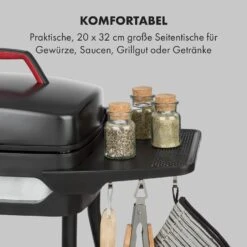 Gatsby Elektrogrill 2000W Antihaft-Grillfläche Seitentische Schwarz -Optimal Küchengeräte Geschäft 10034706 de 0003 logo