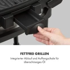 Gatsby Elektrogrill 2000W Antihaft-Grillfläche Seitentische Schwarz -Optimal Küchengeräte Geschäft 10034706 de 0008 logo