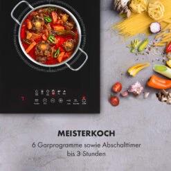 Cook N Roll Induktionskochfeld 2000W Timer 10 Stufen Bratenthermometer -Optimal Küchengeräte Geschäft 10034708 de 0008 logo