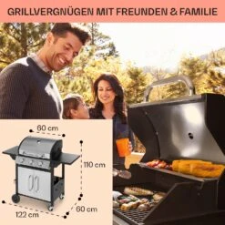 Tomahawk Gasgrill 3 X 3,6 KW Brenner 60 X 43,5 Cm Grill Edelstahl -Optimal Küchengeräte Geschäft 10034711 de 0006 usp