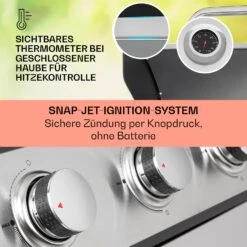 Tomahawk Gasgrill 5x3,6 KW + 2,7 KW Brenner 80x43,5 Cm Grill Edelstahl 12 Tomahawk Gasgrill 5x3,6 KW + 2,7 KW Brenner 80x43,5 Cm Grill Edelstahl -Optimal Küchengeräte Geschäft 10034712 de 0004 usp