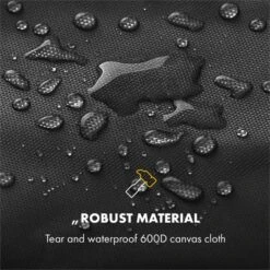 Tomahawk Wetterschutzhaube 600D Canvas 30/70% PE/PVC Schwarz -Optimal Küchengeräte Geschäft 10034713 yy 0003 logo Klarstein Tomahawk Wetterschutzhaube 140cm