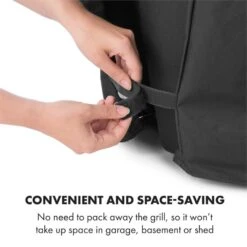 Tomahawk Wetterschutzhaube 600D Canvas 30/70% PE/PVC Schwarz -Optimal Küchengeräte Geschäft 10034713 yy 0006 logo Klarstein Tomahawk Wetterschutzhaube 140cm