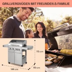 Valkyrie Gasgrill 4x3,5 KW + 3,15 KW Brenner 74x44 Cm Grill Edelstahl 15 Valkyrie Gasgrill 4x3,5 KW + 3,15 KW Brenner 74x44 Cm Grill Edelstahl -Optimal Küchengeräte Geschäft 10034715 de 0006 usp