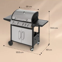 Valkyrie Gasgrill 4x3,5 KW + 3,15 KW Brenner 74x44 Cm Grill Edelstahl 17 Valkyrie Gasgrill 4x3,5 KW + 3,15 KW Brenner 74x44 Cm Grill Edelstahl -Optimal Küchengeräte Geschäft 10034715 yy 0008 dimensions