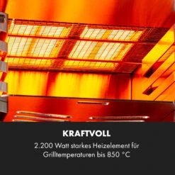 Hannibal Hochtemperaturgrill Indoor 2.200W 850°C Edelstahl Schwarz -Optimal Küchengeräte Geschäft 10034804 de 0004 logo