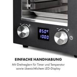 Hannibal Hochtemperaturgrill Indoor 2.200W 850°C Edelstahl Schwarz -Optimal Küchengeräte Geschäft 10034804 de 0005 logo
