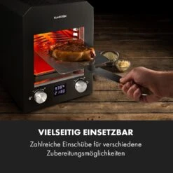 Hannibal Hochtemperaturgrill Indoor 2.200W 850°C Edelstahl Schwarz -Optimal Küchengeräte Geschäft 10034804 de 0006 logo