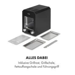 Hannibal Hochtemperaturgrill Indoor 2.200W 850°C Edelstahl Schwarz -Optimal Küchengeräte Geschäft 10034804 de 0008 logo