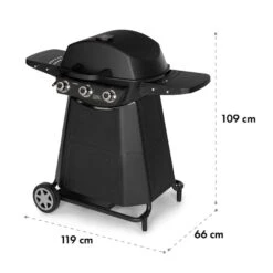 Vanquish Gasgrill 3 Edelstahlbrenner 3 X 3 KW 63,5 X 45 Cm Grillfläche 19 Vanquish Gasgrill 3 Edelstahlbrenner 3 X 3 KW 63,5 X 45 Cm Grillfläche -Optimal Küchengeräte Geschäft 10034805 yy 0009 logo Klarstein Vanquish Gasgrill schwarz