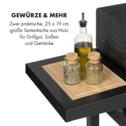 Meat Machine Holzkohlegrill BBQ 45x32,5cm Thermometer Bodenrollen -Optimal Küchengeräte Geschäft 10034819 de 0005 logo